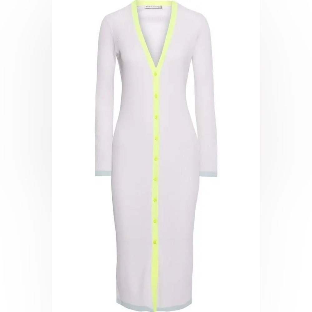 NWT Alice + Olivia Aria Sweater Dress Cardigan Size S